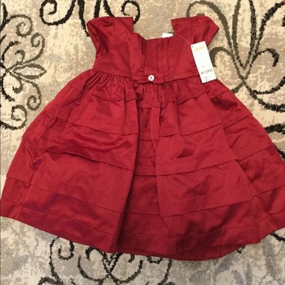 Red formal party dress.  3T. NWT. - Picture 2 of 4